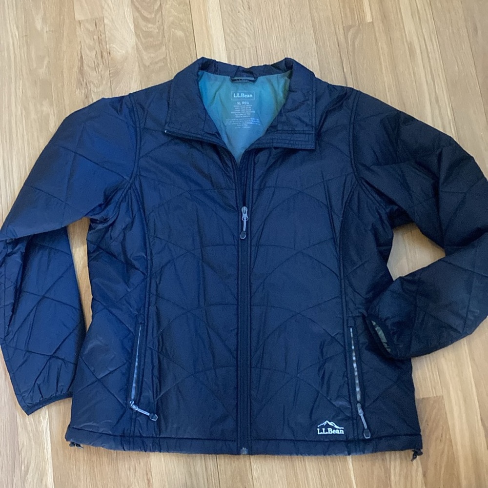 LLBean PrimaLoft black jacket